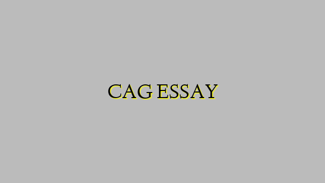 CAG ESSAY