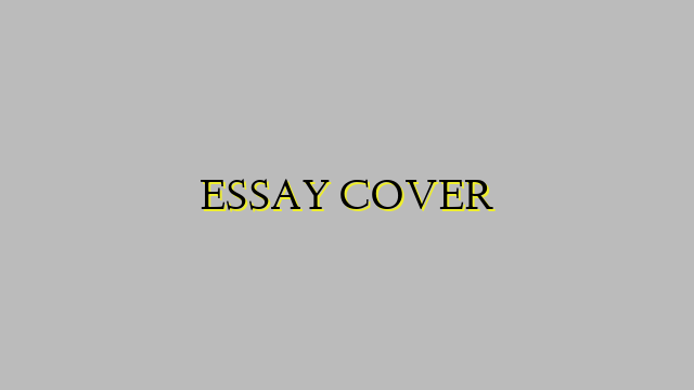 ESSAY COVER