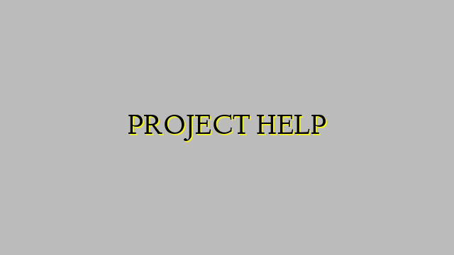 PROJECT HELP