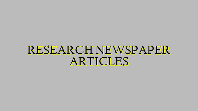 RESEARCH NEWSPAPER ARTICLES
