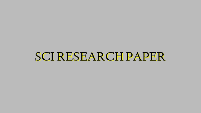 SCI RESEARCH PAPER